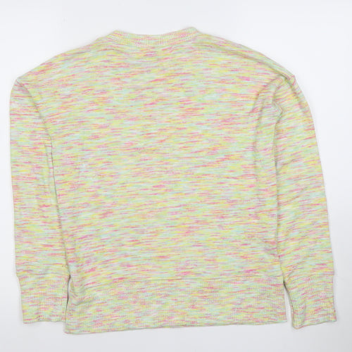 Next Womens Multicoloured Knit Pullover Sweatshirt UK 6 Viscose Blend