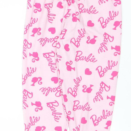 Character Girls Pink Barbie Pyjama Pants 7-8 Years Polyester Loungewear