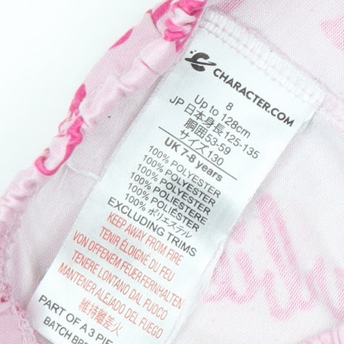 Character Girls Pink Barbie Pyjama Pants 7-8 Years Polyester Loungewear