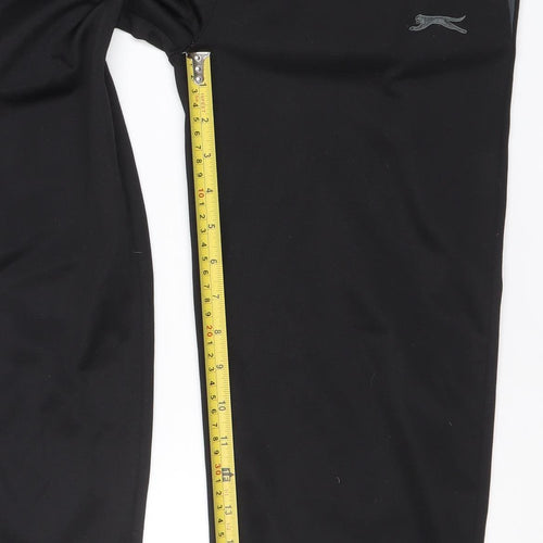 Slazenger Boys Black 7 Years Track Pants Lightweight Quick Dry Activewear