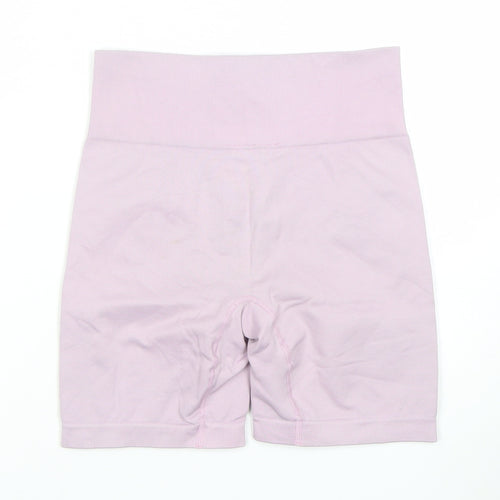 BO+TEE Women’s Pink Biker Shorts Size S High Waisted Stretch Activewear