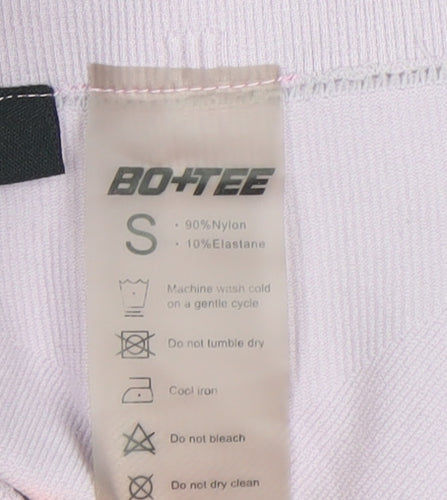 BO+TEE Women’s Pink Biker Shorts Size S High Waisted Stretch Activewear