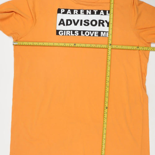 The Foundry Supply Co Mens Orange Graphic Print 2XLT T-Shirt