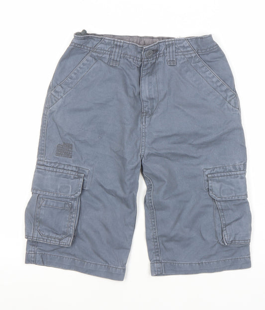 Cherokee Boys Grey Cargo Shorts 9-10 Years 100% Cotton Twill Summer Wear