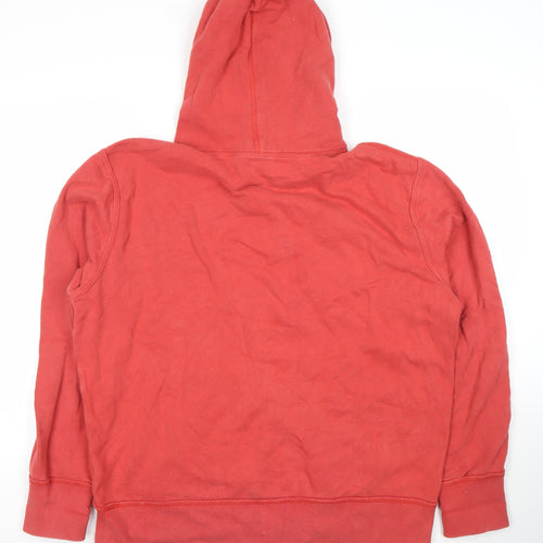 American Eagle Outfitters Men's Red Pullover Hoodie L Graphic Fleece