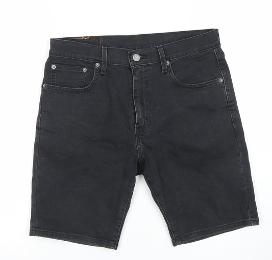 Levi's 412 Men's Black Denim Chino Shorts W30 Regular Fit