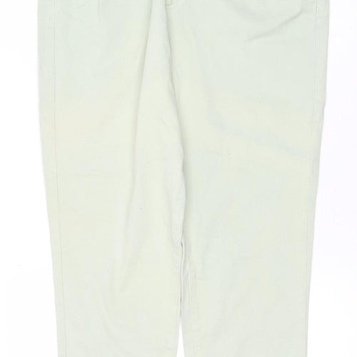 Primark Women’s Green Tapered Jeans Size 12 Regular Stretch Denim
