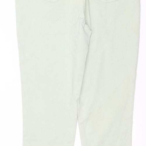 Primark Women’s Green Tapered Jeans Size 12 Regular Stretch Denim