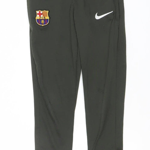 Nike Boys Black Barcelona Dri-FIT Joggers 10-11 Years Football Trousers