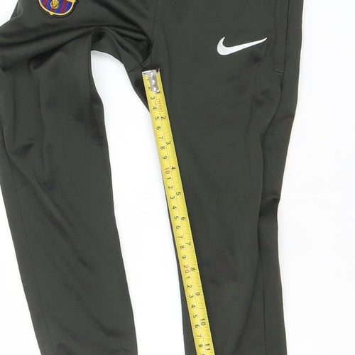 Nike Boys Black Barcelona Dri-FIT Joggers 10-11 Years Football Trousers