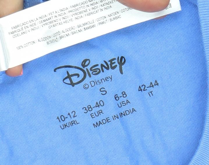 Disney Women’s Blue Mickey Mouse Nightshirt Size 10-12 Cotton T-Shirt Style
