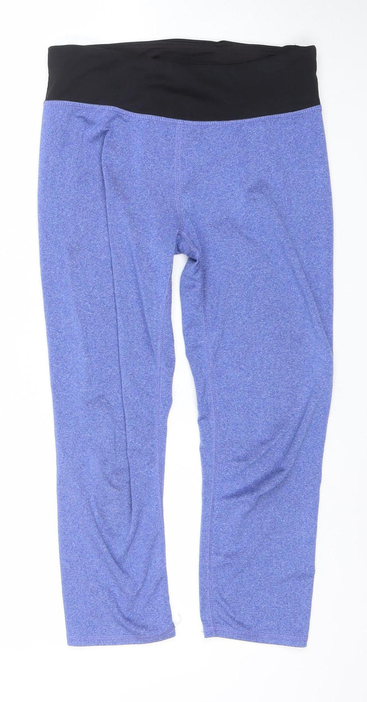 RBX Women's Blue Stretch Leggings Size M Moisture Wicking Activewear