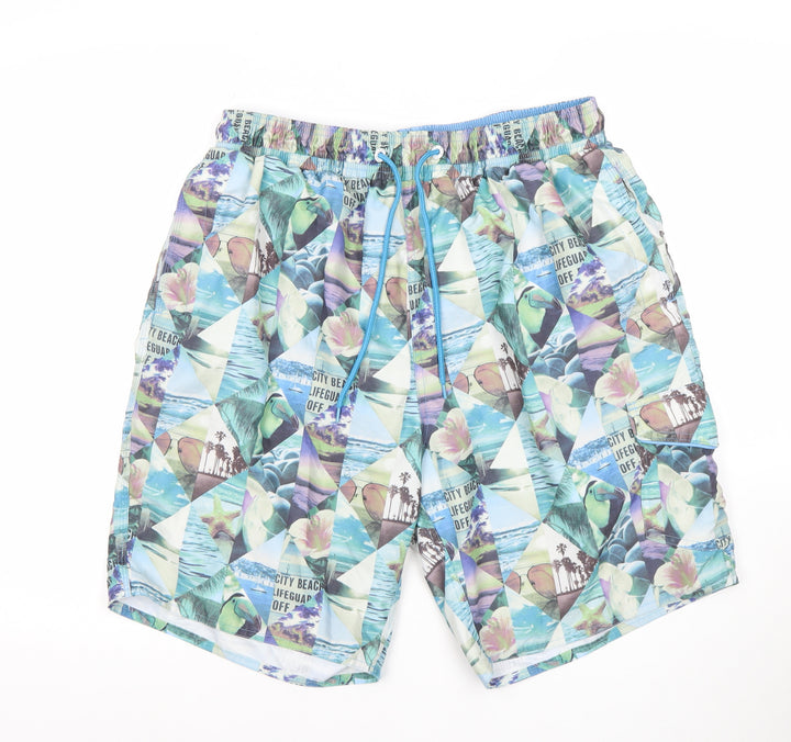 Red Herring Men's Multicoloured XL Swim Shorts Quick Dry Beachwear