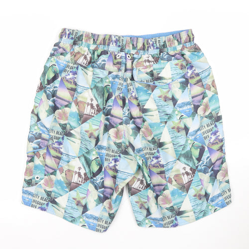 Red Herring Men's Multicoloured XL Swim Shorts Quick Dry Beachwear