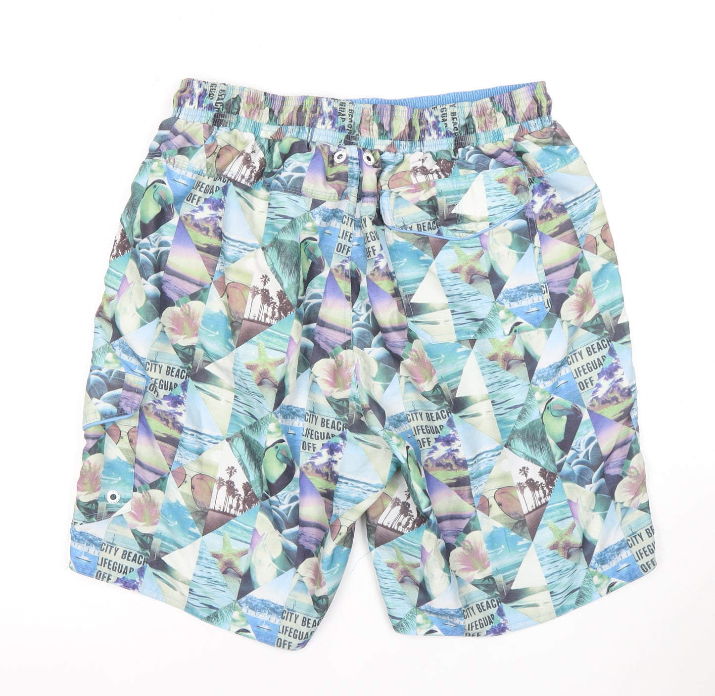 Red Herring Men's Multicoloured XL Swim Shorts Quick Dry Beachwear