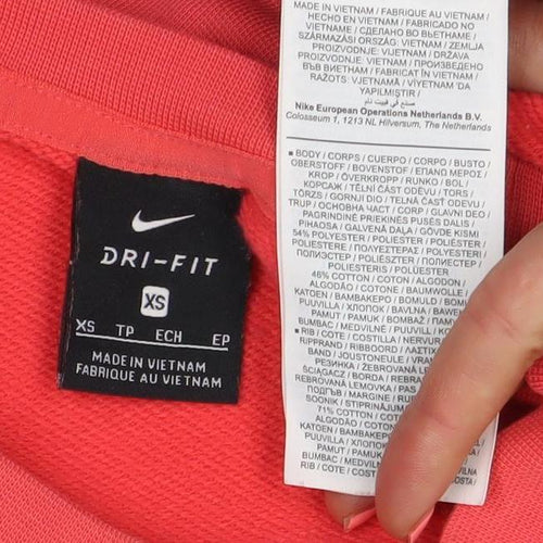 Nike Dri-Fit Women's Coral XS Pullover Sweatshirt