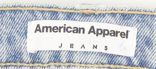 American Apparel Women’s Blue High Rise Mom Jeans Size 24 Cotton Denim