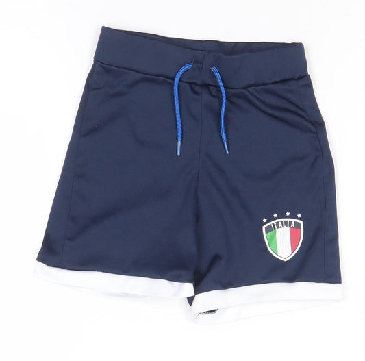 Dunnes Stores Boys Blue Athletic Football Shorts 4-5 Years