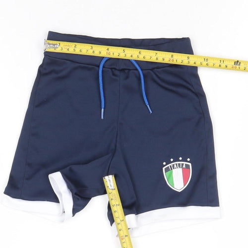 Dunnes Stores Boys Blue Athletic Football Shorts 4-5 Years
