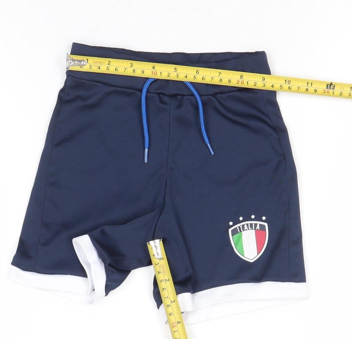 Dunnes Stores Boys Blue Athletic Football Shorts 4-5 Years