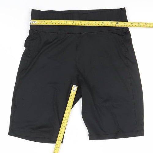 LA Gear Women's Black Size 12 Biker Activewear Shorts