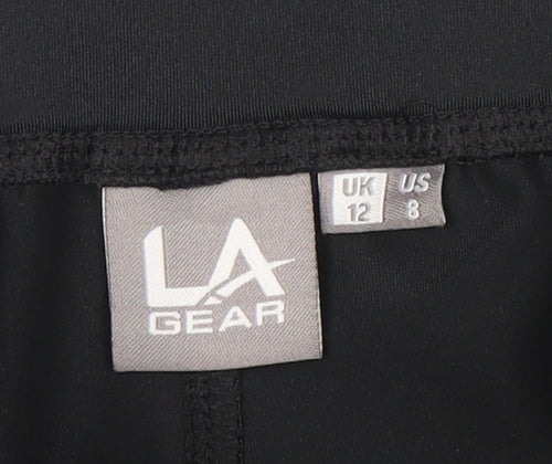 LA Gear Women's Black Size 12 Biker Activewear Shorts