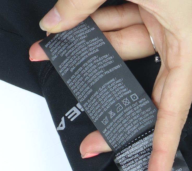 LA Gear Women's Black Size 12 Biker Activewear Shorts