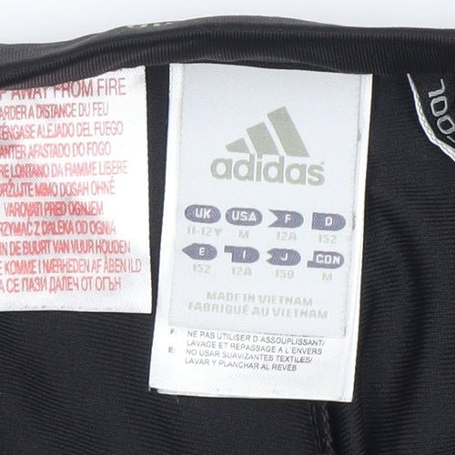 Adidas Boys Black Real Madrid Climacool Athletic Shorts 11-12 Years