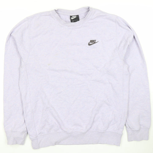 Nike Womens Lilac Crew Neck Long Sleeve Sweatshirt Size S