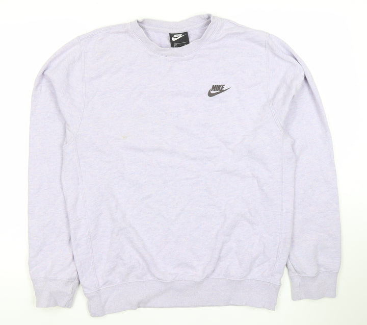 Nike Womens Lilac Crew Neck Long Sleeve Sweatshirt Size S