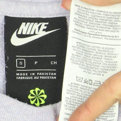 Nike Womens Lilac Crew Neck Long Sleeve Sweatshirt Size S