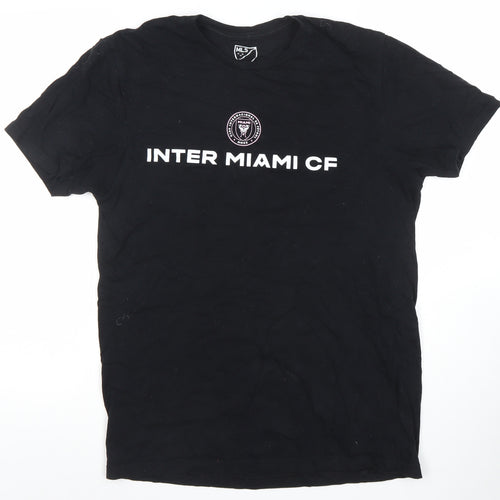 MLS Inter Miami CF Mens Black Cotton Messi #10 T-Shirt Size M