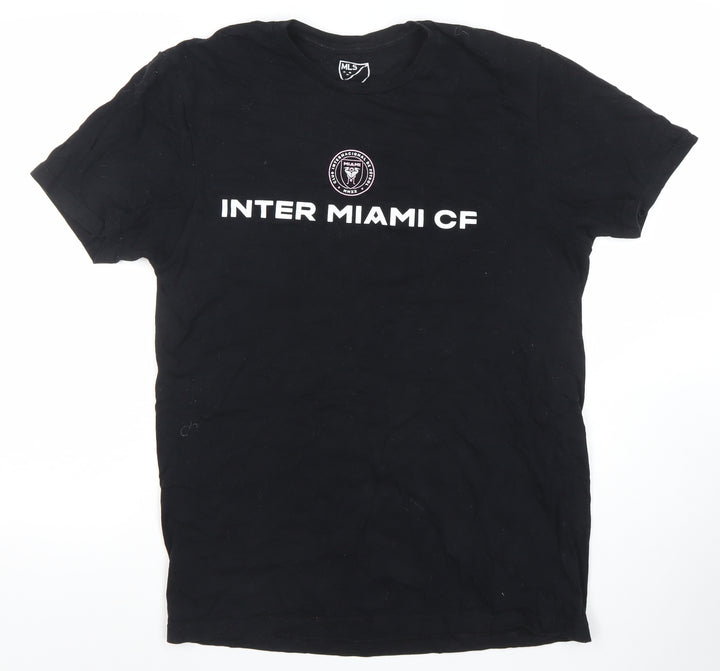 MLS Inter Miami CF Mens Black Cotton Messi #10 T-Shirt Size M