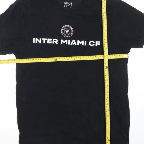 MLS Inter Miami CF Mens Black Cotton Messi #10 T-Shirt Size M