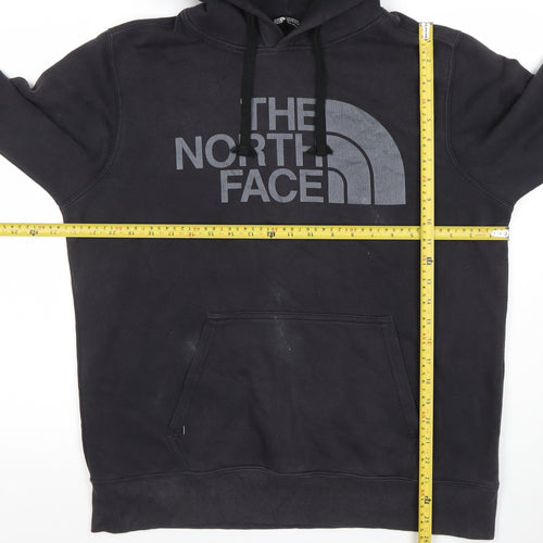 The North Face Men's Black Pullover Hoodie Size M Logo Outdoor Sweatshirt