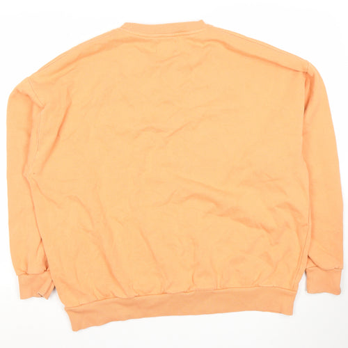 Pull & Bear Women’s Orange California Sweatshirt M Relaxed Fit
