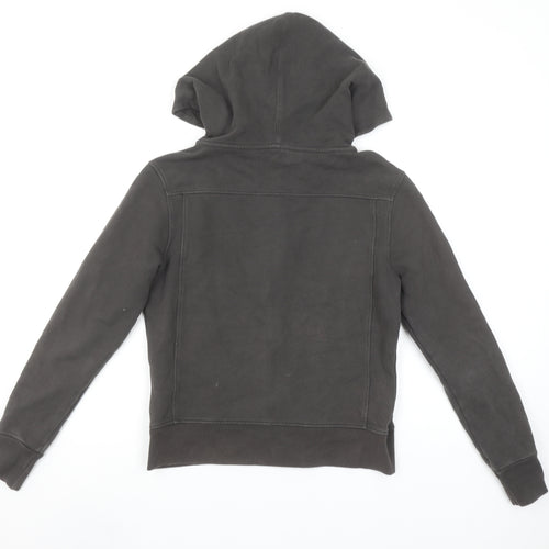 Calvin Klein Jeans Women's Black Full Zip Hoodie Size S Cotton Logo