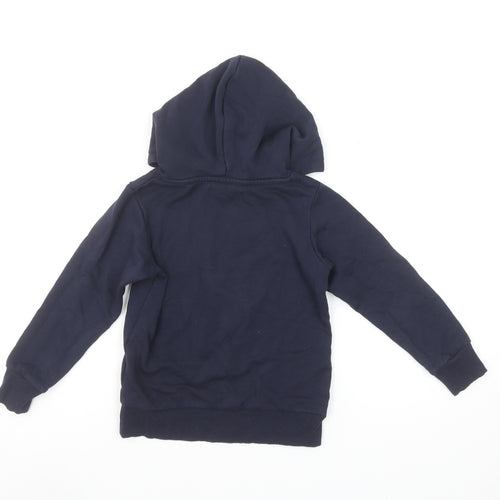 Jack & Jones Boys Navy Blue Pullover Hoodie Size 6 Years Cotton Blend