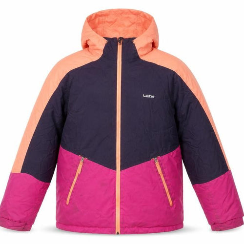 Wedze Girls Multicoloured Hooded Ski Jacket 14 Years Winter Activewear