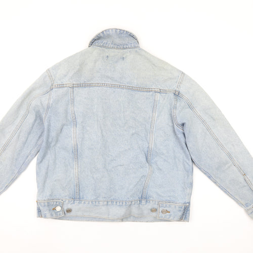 Missguided Petite Women's Blue Denim Basic Jacket Size 8