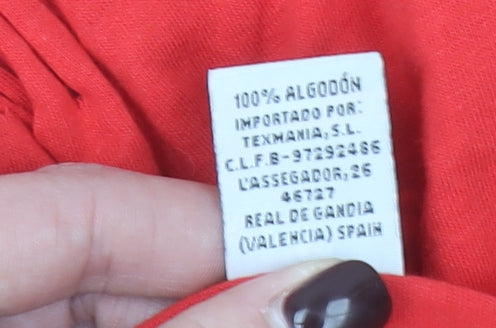 Texmania Girls Red Hello Kitty Fringe Cropped T-Shirt 10 Years