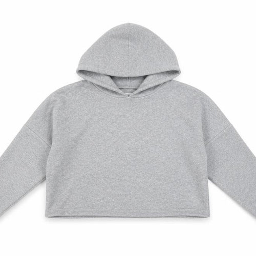 Puma Girls Grey Pullover Hoodie 9-10 Years Logo Fleece Sweatshirt