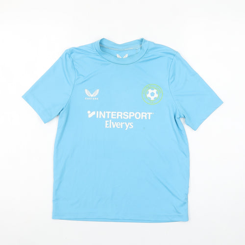 Castore Boys Blue Football Jersey T-Shirt Size 146cm Sportswear