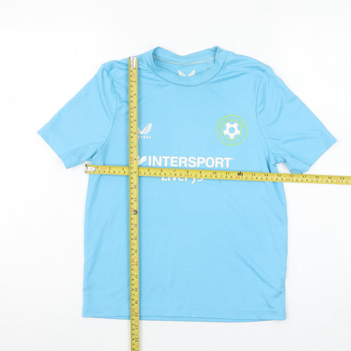 Castore Boys Blue Football Jersey T-Shirt Size 146cm Sportswear