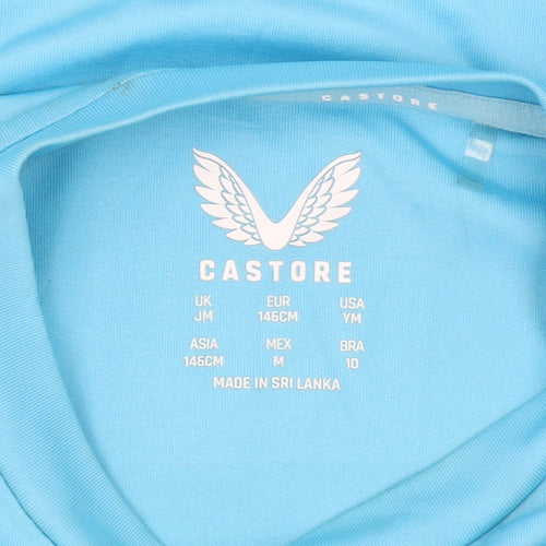 Castore Boys Blue Football Jersey T-Shirt Size 146cm Sportswear