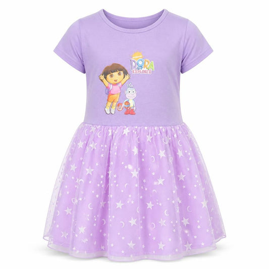 Nickelodeon Girls Purple Dora the Explorer Tutu Dress Size 11-12 Years