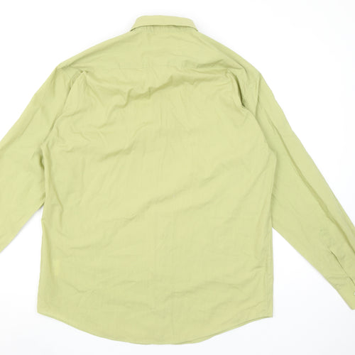 Woods & Gray Men's Green Long Sleeve Button-Down Shirt Size 15.5 Regular Fit