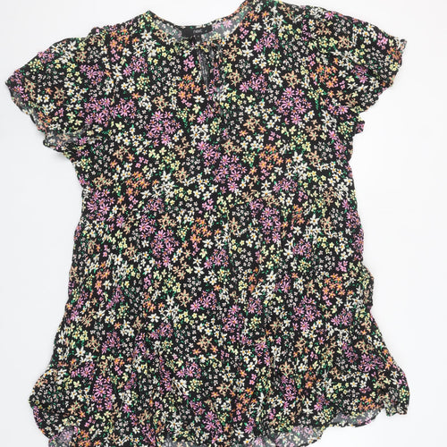 Next Women’s Multicoloured Floral A-Line Short Dress Size 18