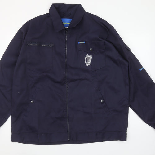 Adastra Men's Blue 2XL Workwear Zip Jacket with Logo Detail