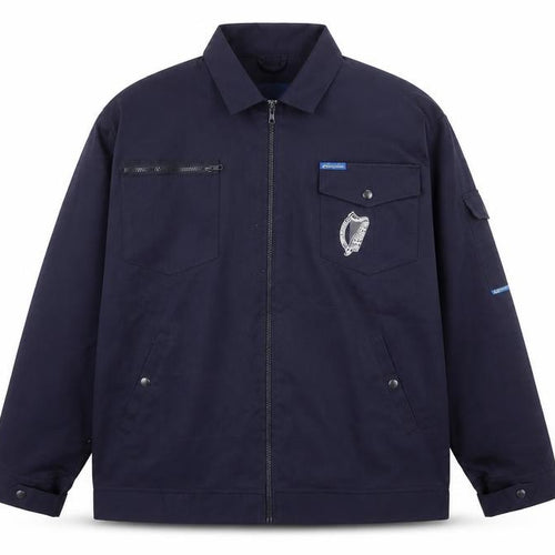 Adastra Men's Blue 2XL Workwear Zip Jacket with Logo Detail